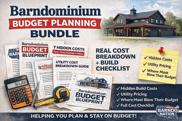 Barndominium Budget Planning Bundle | Real Cost Breakdown + Build Checklist